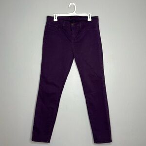 J Brand Aubergine Purple Skinny Leg Jeans P